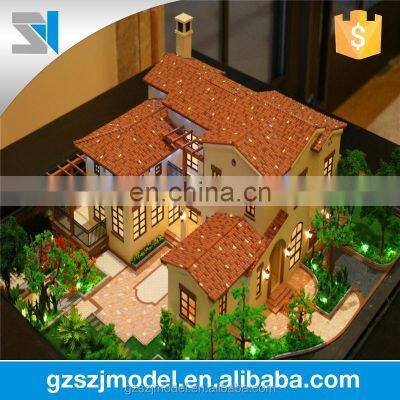 3d rendering design for architectural model, led scale model, villa scale building model