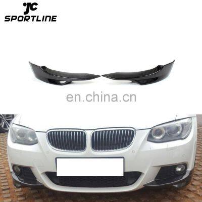 P Style E92 LCI Carbon Fibre front Bumper lip splitter For BMW M-Tech