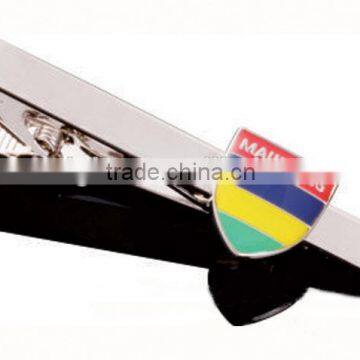 Nickel Plated Soft Enamel Custom Tie bar Tie Clip