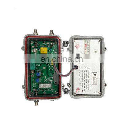 outdoor/Indoor 2 outputs catv signal amplifier line power signal tv rf catv trunk amplifier