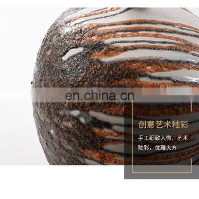 Chinese Modern Matt Ceramic Vase Hand Painted Flower Arrangement Large Ceramic Vase Home Or Hotel Decoration photo-5