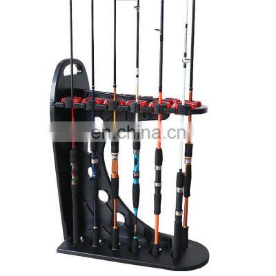 In Stock  ABS plastic 12 hole Fishing rod storage display rack Weihai factory wholesale