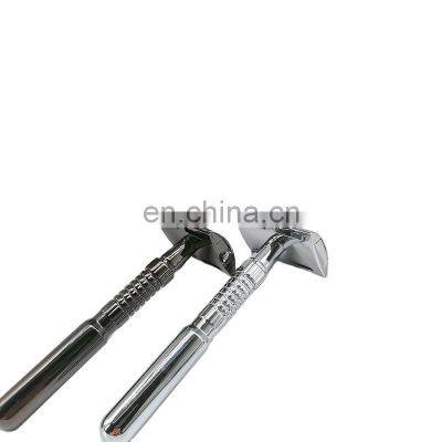 Warrior metal Carpenter's razor blade tools zero waste double edge blade metal handle adjustable safety razor