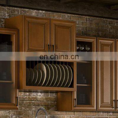 Usa Raised Panel Cherry Wood Kitchen Cabinets With Precut Granite Countertops