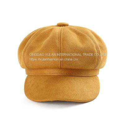 Women's Fashion Genuine Leather Caps photo-3