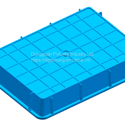 Anti-static Plastic Tray Electronic Parts Storage Turnover Plastic Tray Components Storage PP Plastic Black Thickened Square Plate photo-2