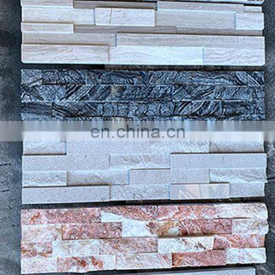 Decorative Exterior Wall Culture Stone Marble Cladding Slate Covering Classic Wall Tiles Finish in Black Spanish