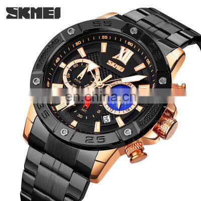 New Arrival Skmei 9235 Chronograph Custom Logo Luxury Wristwatch Men Water Resistant 30 Meters Wholesale