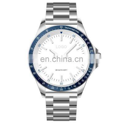 2019 Factory Price Custom Water Resistant Hands Gold Plating Ladies All Stainless Steel Analog Minimalist Watch