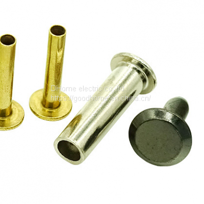 304 Stainless Steel Copper Rivet Cold Pier Umbrella Head Iron Rivet Spot Galvanized 3mm Semi-hollow Iron Rivet（Wechat:13510231336） photo-2