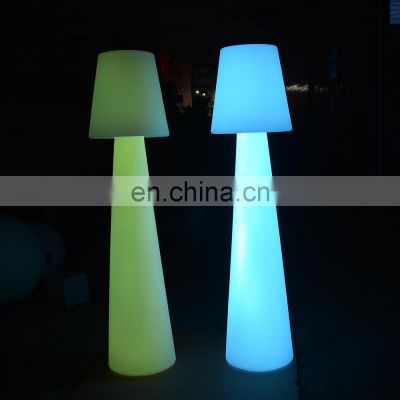 pe plastic letter number led floor lamp /Remotely control other bar furniture 16 colors led lighting garden led lamps home decor