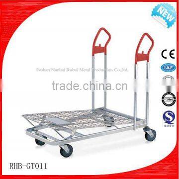 Exquisite workmanship heavy duty platform metal flat trolley