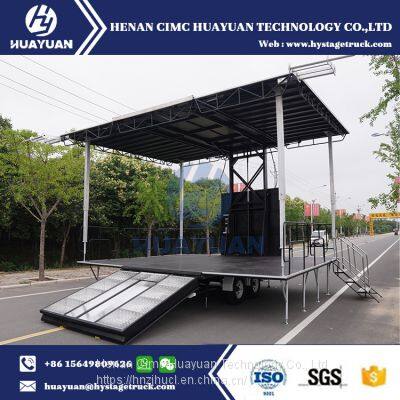 HUAYUAN ST180 Hydraulic Portable Mobile Stage Trailer photo-4