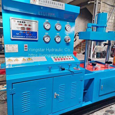 Manual Control YFT-B100 Vertical Valve Pressure Testing Machine for Flange Welding Threaded Valve Test photo-4