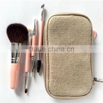 colorful handles Goat hair makeup brush set customized make up kits