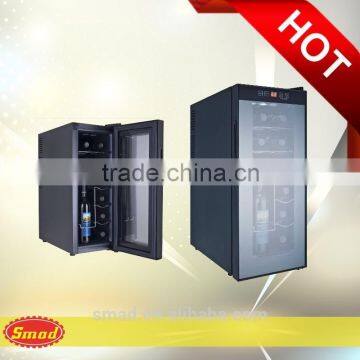 BCW-35F (Touch screen door) 220V50HZ R600A 12-bottles humidity control wine cooler and the temperature of a refrigerator