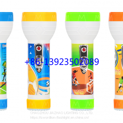 Factory Supply 0.5w SWORD LION Brand Portable Plastic Led Electric Flashlight Torch