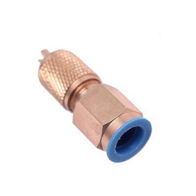 Brass Access Valve with Female Connector, brass fitting, brass union, brass valve part