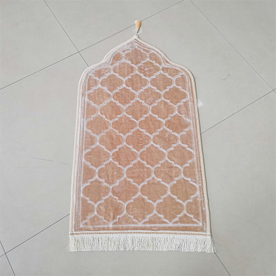 Muslim foldable prayer mat wholesale with pocket islamic plain prayer mat sejadah prayer mat with  backrest