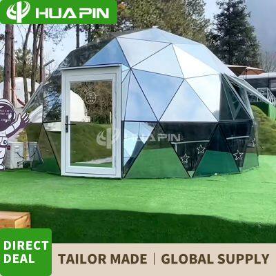 Outdoor 6m 7m Diameter Camp Site Glamping Glass Dome Hotel Tent photo-3