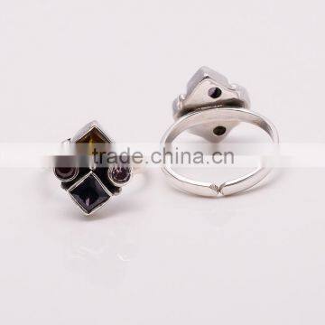 MULTI-STONE TOE RING sterling silver jewelry wholesale,WHOLESALE SILVER JEWELRY,SILVER EXPORTER,SILVER JEWELRY FROM INDIA