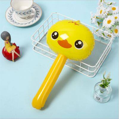 Pvc Children'S Inflatable Toys Animal Head Long Stick Inflatable Long Rod Animal Sticks Giraffe Inflatable Bell Hammer Balloon