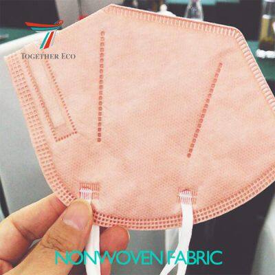 3ply KN95 Face Mask Material Anti-coronavirus Copper Ion (Cu+) Spunbond Non-woven Fabric Rolls Copper Oxide Non Woven Fabric photo-4