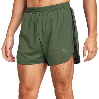 Men′s 3 Inches Quick Dry Running Shorts Gym Athletic Shorts