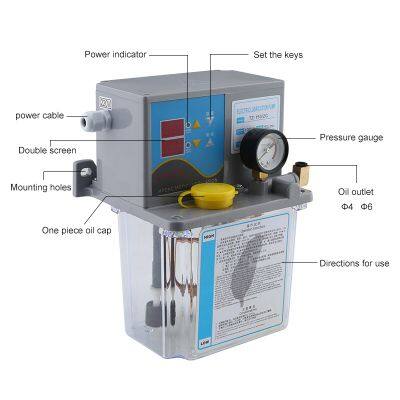 CNC Automatic Lubricating Oil Pump 2L With Pressure Gauge Digital Electronic Gear Pump 220V Oil Electromechanical Magnetic Pump photo-4