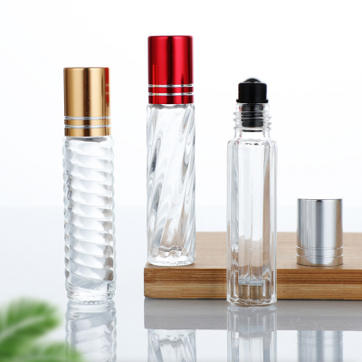 Круглые миниатюрные стеклянные флаконы для ароматического эссенциального масла с роллером и алюминиевой крышкой, объемом 5 мл, 10 мл, 15 мл photo-5
