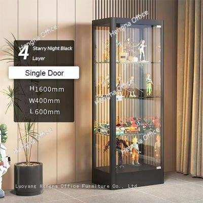 Multi-Scene Display Cabinet 4 Layers Glass Door for Hairdresser Showcase and Prize Cabinet - B2B Manufacturer photo-2