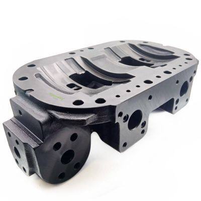 Hitachi HPV118 Hydraulic Piston Oil Pump Rear Cover Carbon Steel Fittings High Quality Repair Replacement Parts for Excavator photo-1