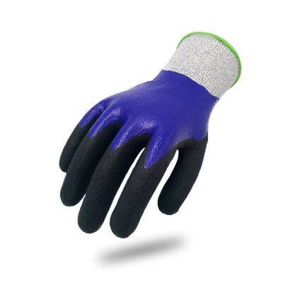 Nitrile Fully Dipped Frosted Waterproof and Cut-resistant Gloves Ms851177 Cut-resistant Gloves photo-4