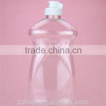 18oz cheap clear 500ml plastic liquid detergent bottle empty for sale