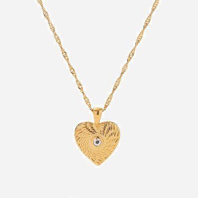 Stainless Steel Necklace with 0.5 Micron TiN Layer for Durability