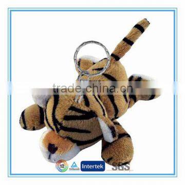 Cheap mini small size plush tiger keychain toy