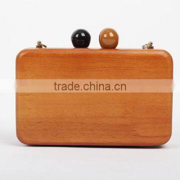 2015 new style wooden clutch bag