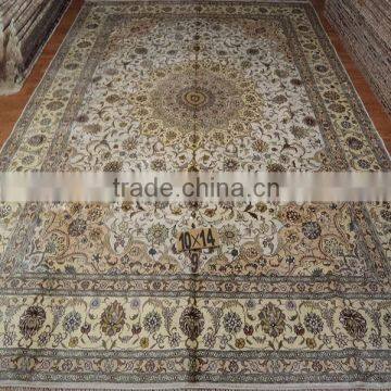 10x14 Rug Hand Knotted Persian Carpet Istanbul Hand Made Hand-knotted Persian Silk Carpet Oriental Rug