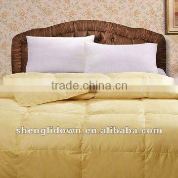 Hotel feather pillows, survival micro down blanket
