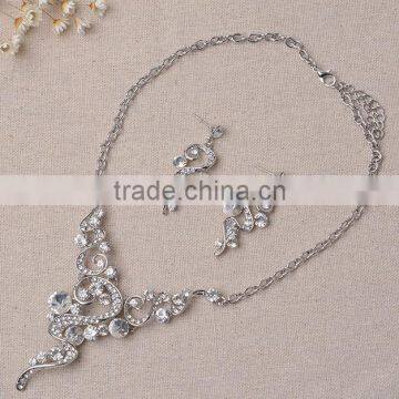 New Wedding Bride Rhinestone Crystal Necklace Set Wholesale photo-5