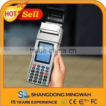 Handheld mobile pos terminal with printer