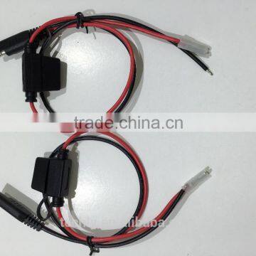 Custom UL 1015 16AWG Red and Black Wire Mold Fuse Holder and Install 15A Trailer Wire Harness photo-5