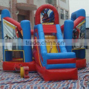 inflatable spider man bouncy castle / inflatable bouncer slide / inflatable jumping bouncer