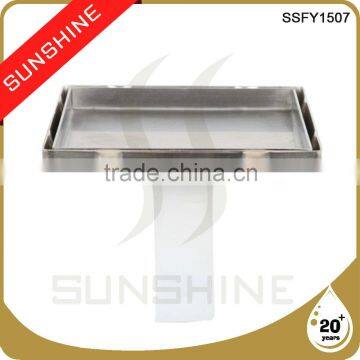 SSFY1507 Bathroom and toilet square stainless steel grate drain