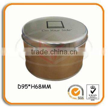 Round Tin Metal Box For Watch