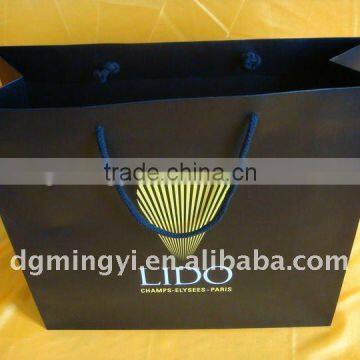 Luxury Black Paper Shopping Bag, Customer Design Packaging Bags photo-4