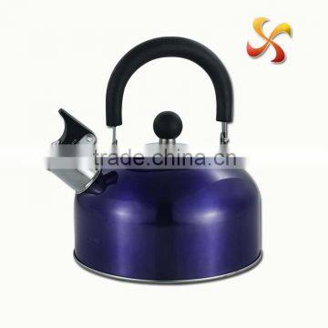 1.8L round shape with flat bottom kettle tea pot with coating
