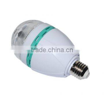 NEW Style RGB Full Color E27 3W AC 110V 220V LED Bulb Crystal Auto Rotating Stage Effect DJ Mini Laser Disco Stage Light Lamp photo-6