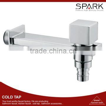 2016 square long neck bathroom basin bib tap sinlge cold bibcock water tap