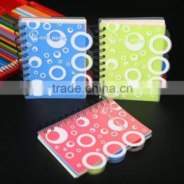 Promotion Custom chinese free sample spiral notebook with dividers